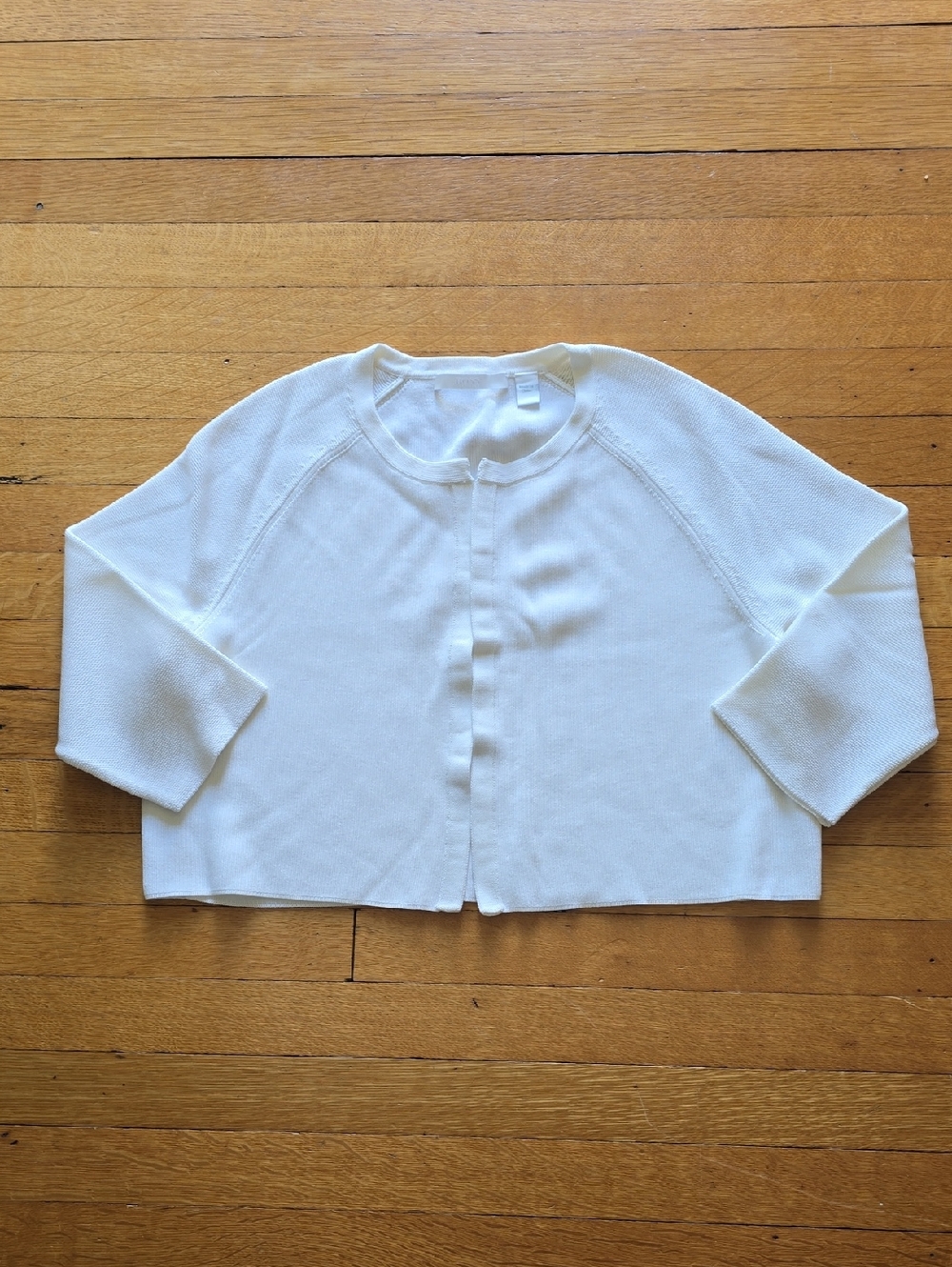 Boss, Fatilde Open Front Cropped Cardigan, White, EUC, Women's L​